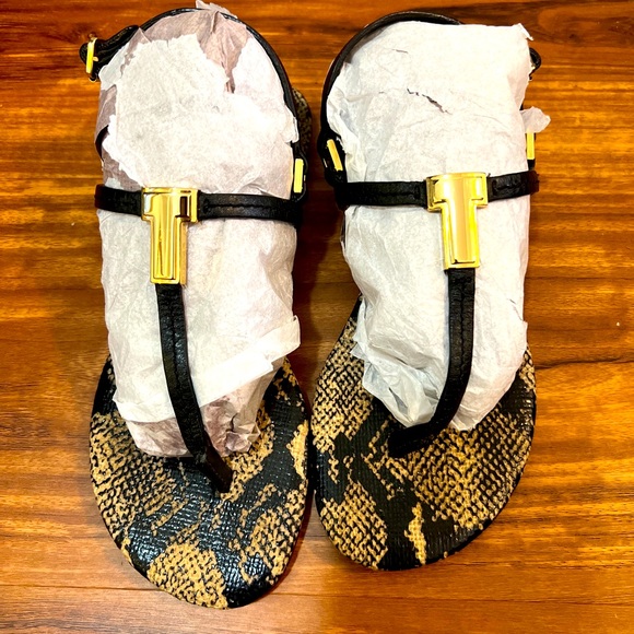 Snake Floral Print Slingback Flat Sandal main image 1